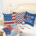 thumbnail image 5 of 4th of July Decorations Pillow Covers 16x16 Set of 4 Buffalo Plaid America Stars and Stripes Floral Throw Pillow Covers Patriotic Pillows Memorial Day Decor Cushion Case for Home, 5 of 5