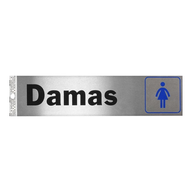 Letrero Para Sanitario Damas Hy-Ko Aluminio 20.5X5 Cm