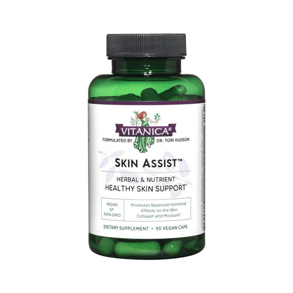 Vitanica Skin Assist, Skin Support, Vegan, 90 Capsules