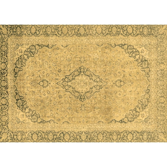 Ahgly Company Indoor Rectangle Abstract Brown Modern Area Rugs, 2' x 3'