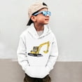 thumbnail image 2 of Hoodies for Boys 10 12 Car Printed Drop Shoulder Hooded Tops Comfortable Trendy Crewneck Cute Sweatshirt for Kids,A3-White,6-7 Years, 2 of 6
