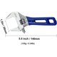 thumbnail image 2 of Llave inglesa ajustable de apertura amplia con mango corto, alicates para tubos, llave inglesa ajustable (5"), 2 of 5