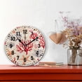 thumbnail image 2 of Yayeee 10" Wall Clock Battery Operated Quartz Round Silent Non-Ticking Home Decor, Retro Starfish, 2 of 6