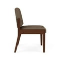 thumbnail image 2 of Amherst Wood Reception Waiting Armless Guest Chair / Walnut Wood / Brown, 2 of 5