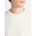 thumbnail image 4 of Free Assembly Men's Classic Cable Knit Sweater, Sizes XS-3XL, 4 of 6