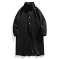 thumbnail image 2 of Maoxin Mens Jacket Fashion Men's Solid Color Long Sleeved Hooded Casual Outwear Jackets Black L, 2 of 6