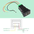 12V 4 Wire Car Fog Light Switch,Automotive Fog Lamp Switches for Toyota