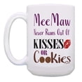 thumbnail image 2 of ThisWear MeeMaw Gifts for Grandma MeeMaw Never Runs Out of Cookies 2 Pack 15oz Coffee Mugs, 2 of 4