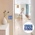 thumbnail image 7 of Yayeee Toggle Light Switch Wall Plate 3-Gang 6.37"x4.48" Decorative Outlet Cover, Blue Daisy, 7 of 7