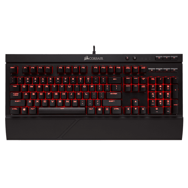 Corsair Gaming K68 Mechanical Keyboard, Backlit Red LED, Cherry Red - Walmart.com