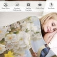 thumbnail image 3 of Pratyus Flowers Birds Cozy Throw Blanket for All Seasons Lightweight Anti-Wrinkle Velvet-Like Texture 60x80in, 3 of 6