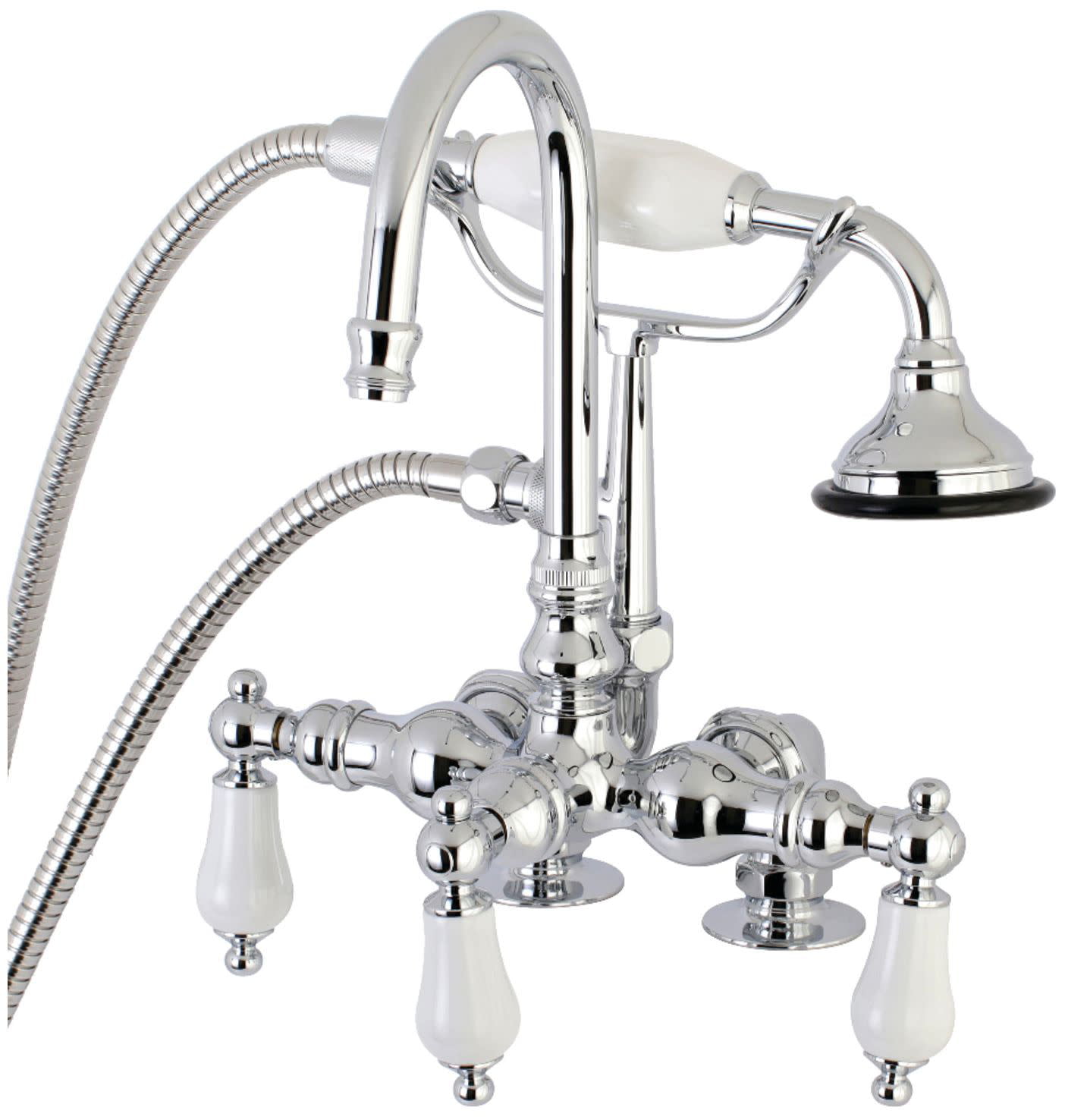 Kingston Brass Ae T Vintage Deck Mounted Clawfoot Tub Filler Chrome