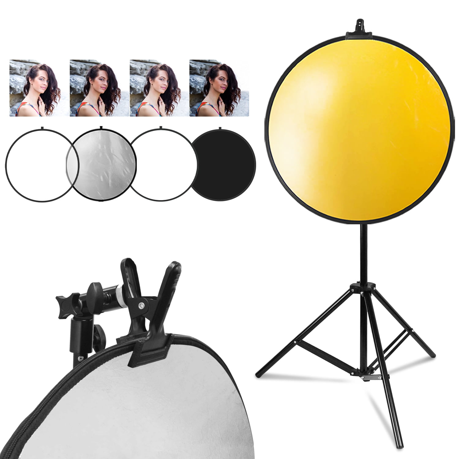 CHBC 5 in 1 60cm Light Mulit Collapsible Disc Photography Panel Reflector Diffuser 