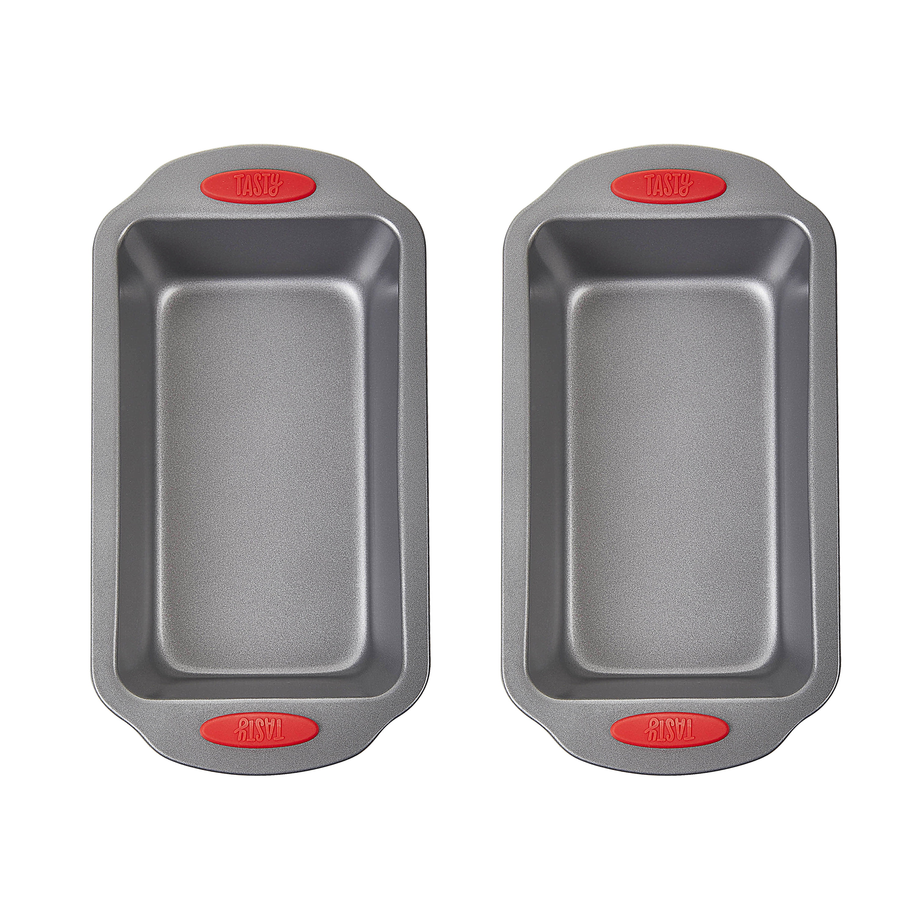  8.5x4.5 Cast Iron Loaf Pan & ASBG41 Bakeware Silicone Grips,  Red, Set of 2, One Size : Everything Else