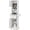 White, variant on TTGIEET Salon Stations for Hair Stylist, Barber Station w/Glass Shelf, Spa Equipment w/6 Hair Dryer Holders, 2 Storage Cabinet & Drawers(Black)