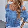 thumbnail image 3 of Vedolay Women's Casual jackets Womens Oversized Lapel Button Up Long Sleeve Classic Casual Jacket,Sky Blue M, 3 of 5