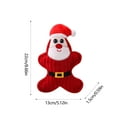 thumbnail image 3 of Honeeladyy Santa Claus Holiday Dog Toy, Practical Lightweight Plush Squeaker Toy, Stuffed Plush Squeaker Toy with Sound, Christmas Dog Toy for Teenagers to Play with Pets, Red, 3 of 6