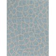 thumbnail image 5 of Unique Loom Outdoor Safari Collection Area Rug - Giraffe (9' x 12' 2" Rectangle Light Aqua/Gray), 5 of 7