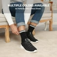 thumbnail image 3 of Merino Wool Hiking Socks for Men 5 Pairs Thermal Warm Winter Thick Cushion Moisture Wicking Crew Boot Socks, 3 of 4