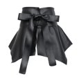 thumbnail image 3 of Cinturón de cintura ancha de las mujeres Cinturón de vestimenta de decoración suave para compras diariamente Negro, 3 of 8