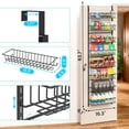 thumbnail image 3 of Organizador para puerta de despensa ElegantArray de metal de 8 niveles, 3 of 8