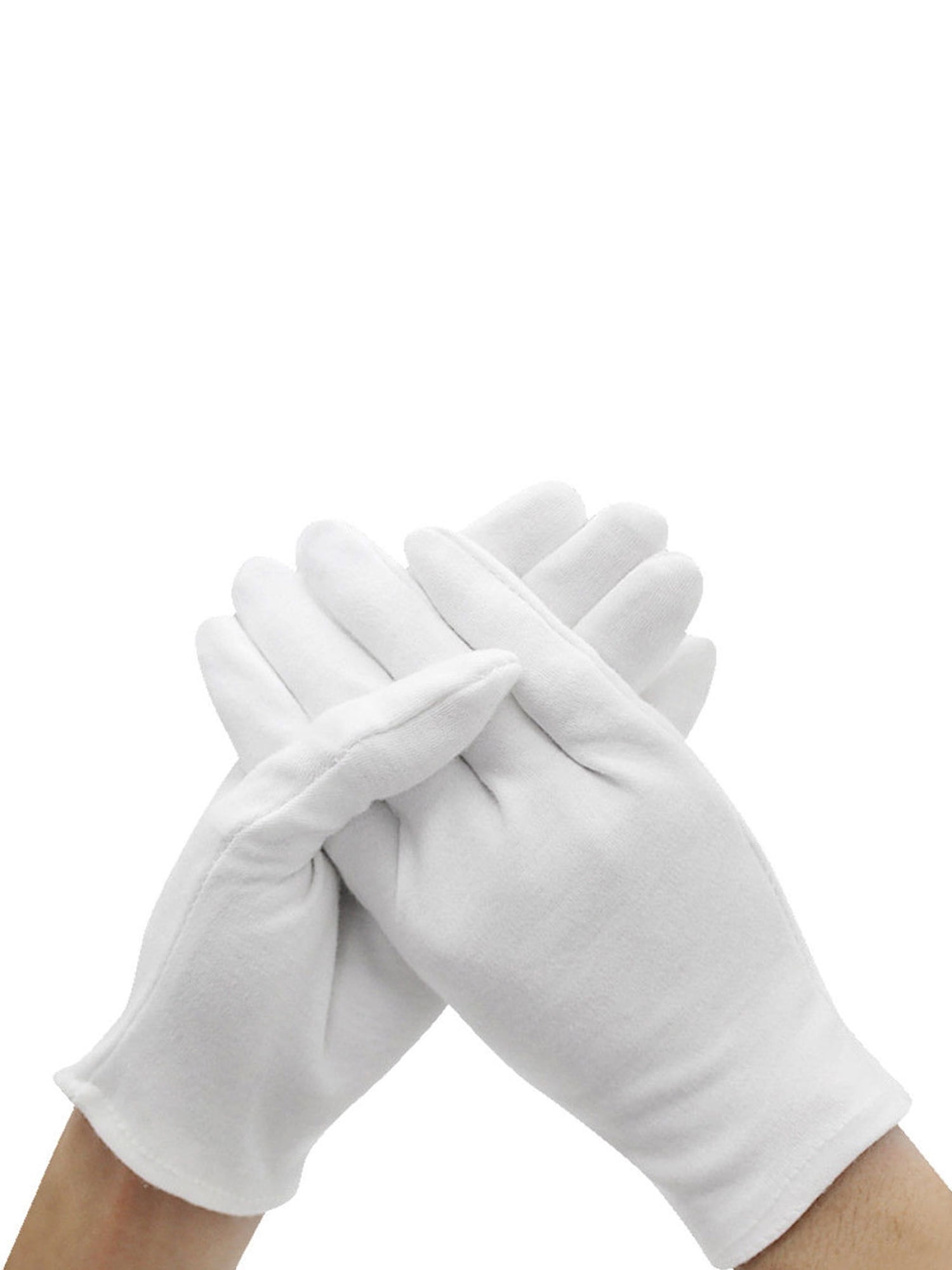 Diconna Coin Jewelry Inspection Gloves Cotton White Work Gloves Men