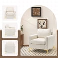 thumbnail image 5 of Cloud Fly Mid Century Accent Chair Modern Velvet Living Room Accent Chair Comfy ArmChair for Bedroom Studio Study Office Lounge, 5 of 7