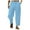 Blue, variant on toraway Summer Cargo Pants for Men Black Men's Vintage Pocket Loose Low Waist Drawstring Linen Pants Casual Pants Jogging L