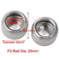 thumbnail image 2 of 2Pcs Small Room Wardrobe Pipe Support Rail Flange Rod End Bracket Inner dia 25mm, 2 of 8
