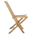 thumbnail image 5 of Safavieh Marcus Outdoor Teak Wood Folding Chair - Set of 2, Natural, 5 of 13