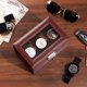 thumbnail image 4 of ProCase Caja para Reloj de 3 Ranuras, Estuche Organizador de Relojes de 2 Pisos con Tapa Vidrio Anti-polvo Almacenaje Guardarrelojes para Hombres y Mujeres (Café), 4 of 14