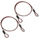 thumbnail image 1 of Uxcell 2-Pack Candado de Cable de Seguridad, 1.64FT Cable de Acero Recubierto para Equipaje con Doble Bucle [Rojo], 1 of 6