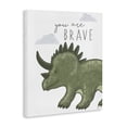 thumbnail image 2 of Stupell Industries Contemporary You Are Brave Dinosaur Canvas Art, 16 x 20, by Elizabeth Tyndall, 2 of 8