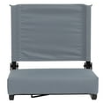 thumbnail image 4 of Emma + Oliver 500 lb. Rated Lightweight Stadium Chair with Handle & Ultra-Padded Seat, Gray, 4 of 10