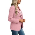 thumbnail image 4 of Purcolt Blazers for Women Business Casual Double Breasted Open Front Long Sleeve Lapel Work Office Blazer Jackets Summer Blazers for Women Lightweight S-2XL, 4 of 8