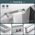 thumbnail image 3 of 4-Piece Bathroom Hardware Set Brushed Nickel Towel Bar Set Premium Stainless Steel Bath Towel Holder Sets Towel Racks Wall Mounted, 3 of 15