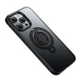 thumbnail image 2 of Compatible WIth iPhone 12 Pro / 12 6.1" Phone Case,With 360° Rotatable Silicone Ring Holder,Magnetic Ring Invisible Kickstand,Shockproof Anti-fall Rugged Ultra Slim Phone Case Cover,Black, 2 of 7
