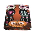 thumbnail image 2 of CADecor Cats In Love Pumpkins And Flowers Day Of The Dead Blanket Throw Super Soft Warm Bed or Couch Blanket 58x80 inches, 2 of 2