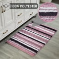 thumbnail image 4 of Better Trends 20" x 32" Bathroom Rugs 100% Polyester Soft Water Absorbent Non Slip Bath Mat Machine Washable Rug Griffie Collection - Purple, 4 of 8