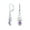 Purple-Amethyst, variant on Womens Oval Bezel Set Ruby Red CZ Celtic Love Knot Dangle Earrings .925 Sterling Silver Leverback
