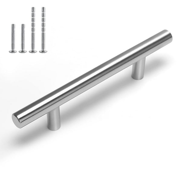 Homdiy Manijas Para Gabinetes, Tiradores Para Cajones De Níquel Cepillado, Herrajes Para Gabinetes Hd201Sn, Manijas Para Armarios De Cocina De Acero Inoxidable, Manijas Para Gabinetes, Paquete De 50 M