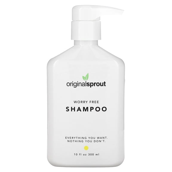 Original Sprout Worry Free Vegan Shampoo, All Hair Types, 10 oz