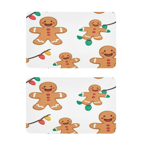 Gingerbread Man Element 2 Pack 4x2.5 Inch Magnetic Stickers Thick and Strong for Fridge Dishwasher Teaching