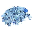 thumbnail image 4 of Botones artesanales Color azul Varios tamaños Resina premium Exquisitos Botones azules de amplia aplicación duraderos para proyectos de bricolaje, 4 of 5