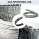 thumbnail image 5 of Uxcell 6 Paquete de Abrazaderas de Cable 55 mm Acero Inoxidable 304 Goma Forma R para Tubo, 5 of 7