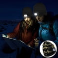 thumbnail image 4 of Gorro de montañismo con luz LED, 2 uds., gorro de punto con iluminación para correr, ciclismo y escalada, 4 of 5