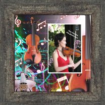 Violin, Concert Band Personalized Picture Frame, 10X10 3518