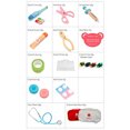 thumbnail image 3 of 15PCS Doctor Nurse Dentist Pretend Roles Play Toy Set Kids Game Gift, Wooden Children's Outdoor Simulation First aid Kit, 3 of 6