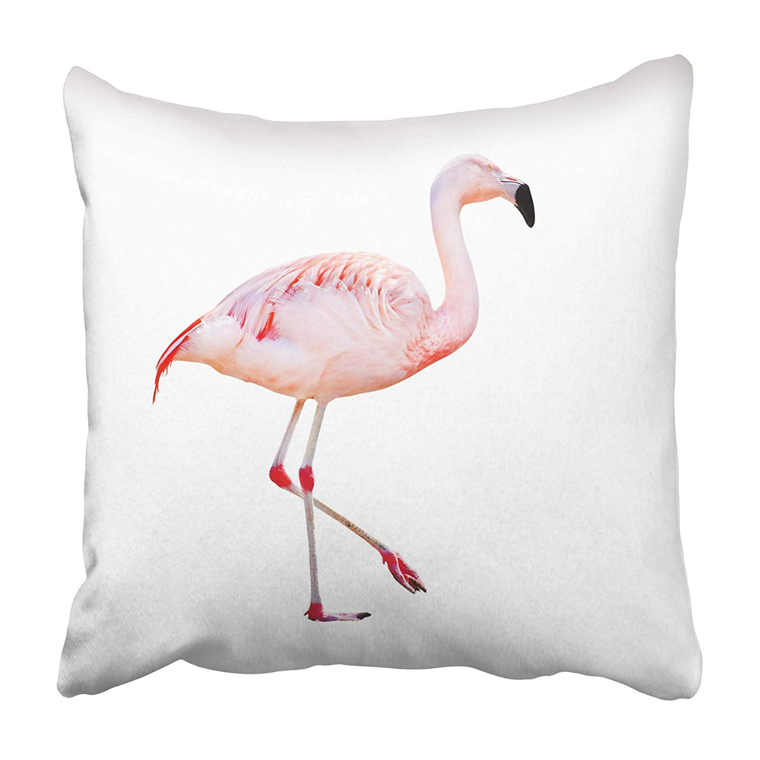 20" x 20". Handmade Needlepoint Tropical Pink Bird Audubon Flamingo Pillow 