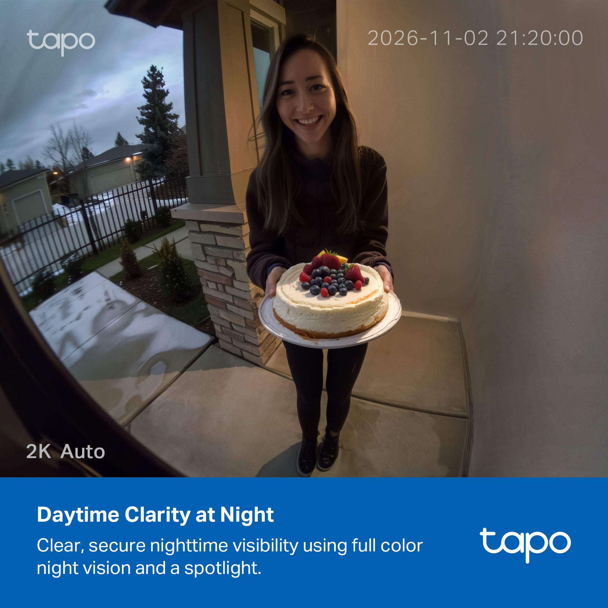 TP-Link Tapo TD21 2K Wire-Free Video Doorbell with Chime photo 8